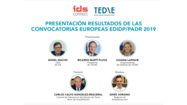 Presentación del documento “Resultados de la convocatoria EDAP-EDIDP 2019” a los asociados de TEDAE