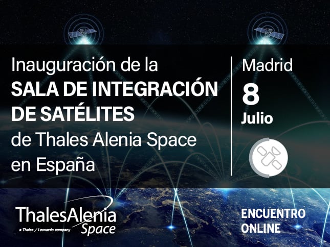 Inauguración de la sala de integración de satélites de Thales Alenia Space en España