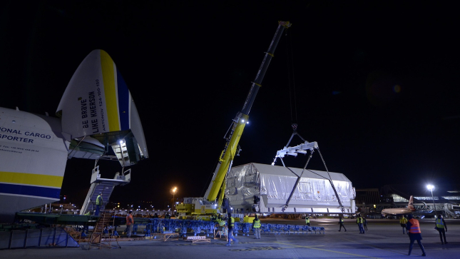 El satélite Amazonas Nexus de Hispasat llega a la estación de las Fuerzas Espaciales de Cabo Cañaveral