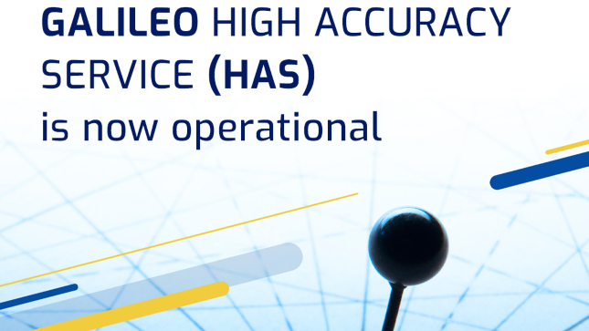 El servicio de alta precisión (HAS) de Galileo ya está operativo y ofrece niveles de precisión en posicionamiento sin precedentes